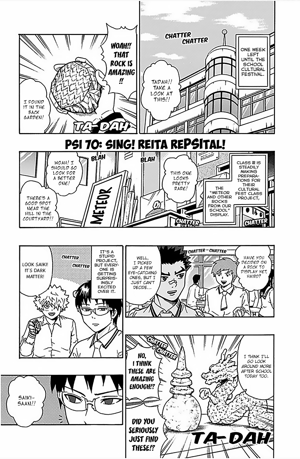 The Disastrous Life of Saiki K. - Ch. 70
