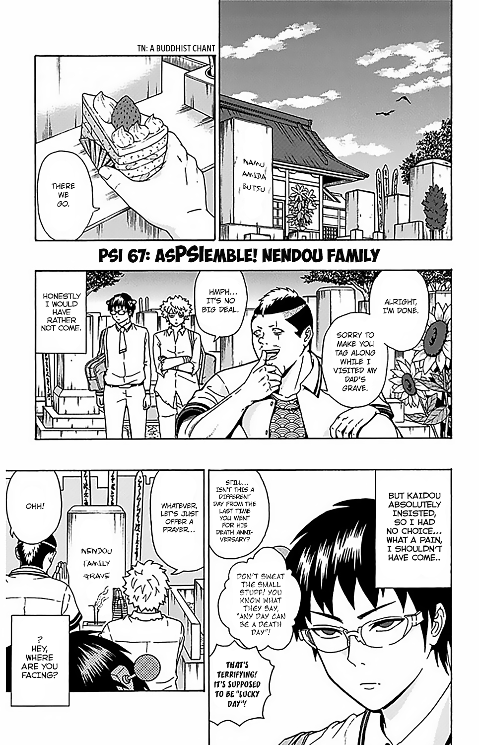 The Disastrous Life of Saiki K. - Ch. 67